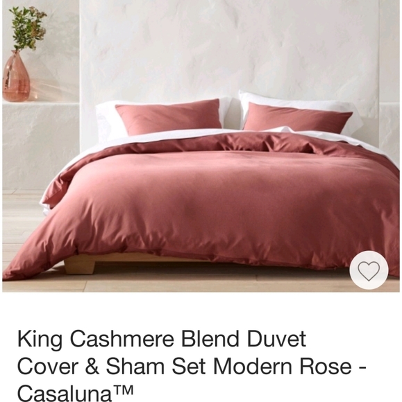 casaluna Bedding Casaluna King Cashmere Blend Duvet Set Poshmark